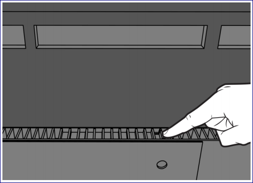 Screenshot that shows SSD compartment locking tab.