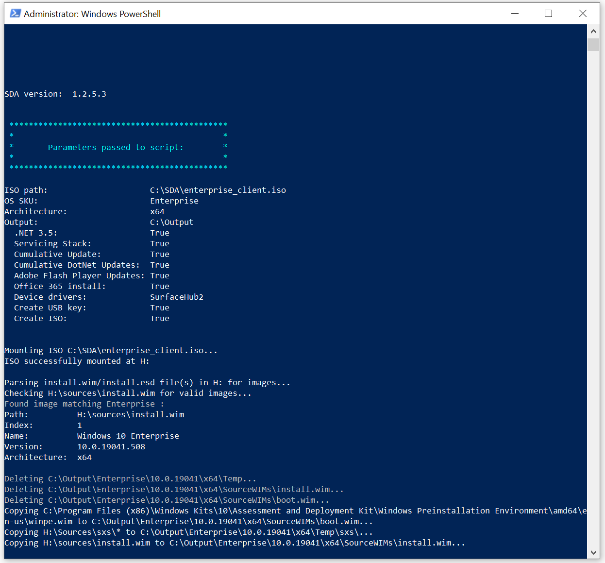 Running Surface Deployment Accelerator tool.