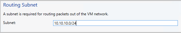 Screenshot of the L3 subnet.