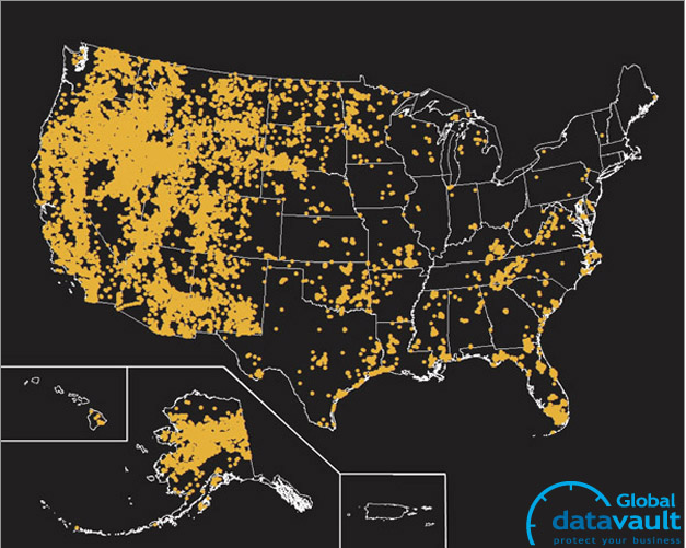 Wildfire risk map.