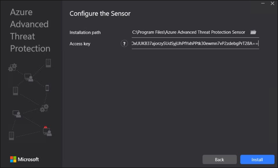 Install steps: Configure the sensor.