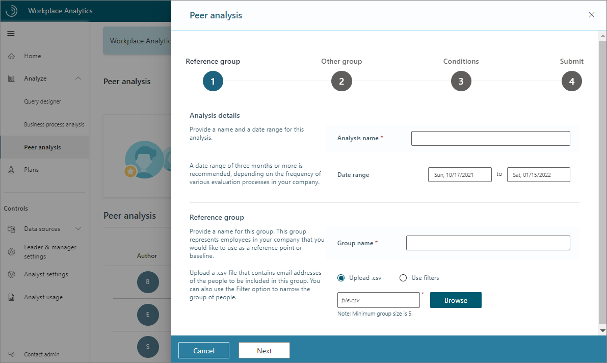 New Peer analysis.