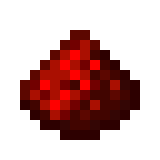 Illustration of a Minecraft redstone dust.