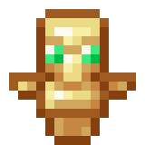 Illustration of a Minecraft totem of undying.