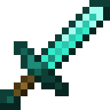 Illustration of a Minecraft sword.