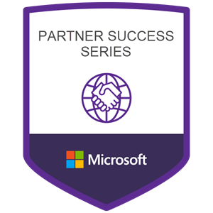 Picture showing a sample badge from the Partner Success Series.