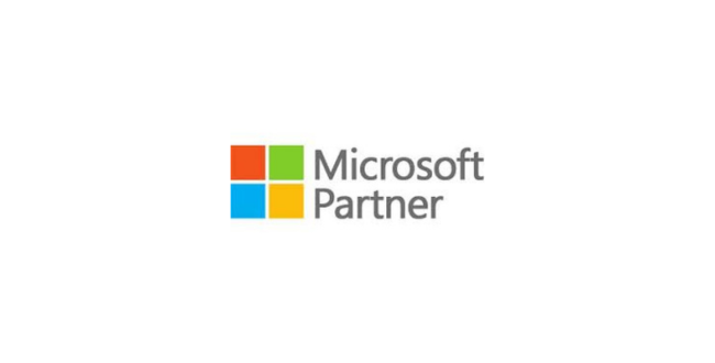 Illustration of the Microsoft partner logo.