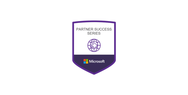 Illustration of the Partner Success Series badge.