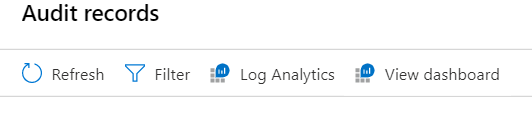 Screenshot of the log analytics dashboard.