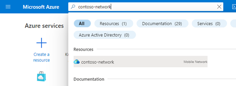 This screenshot shows how to select a mobile network.