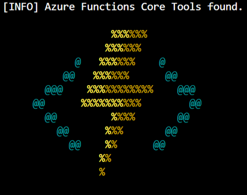 Image showing the Azure Function Core tools logo.