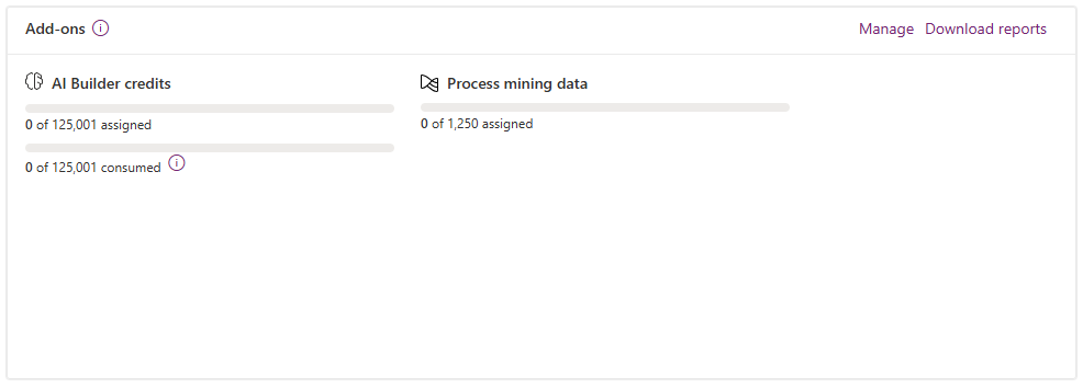 Screenshot of the Manage add-ons dialog with the Environment dropdown showing ProdEurope selected.