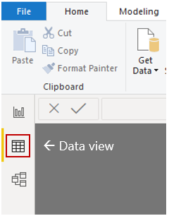 Screenshot of the Table view canvas.