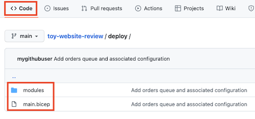 Screenshot of GitHub that shows the repository's file list after the pull request is merged.