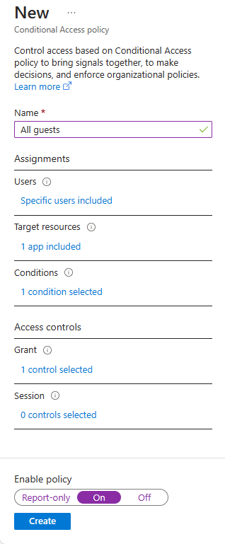 Screenshot showing the complete Add Policy dialog.