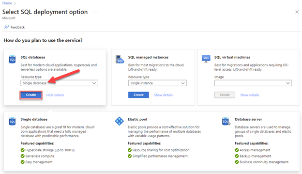 Deploying an Azure SQL Database Hyperscale