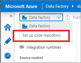 Configure the code repository settings from authoring