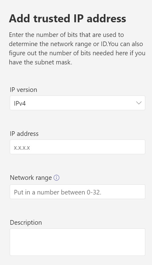 Screenshot of adding trusted I P.