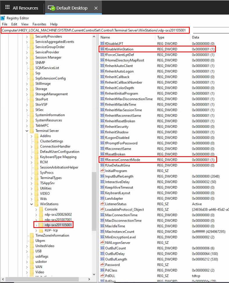 Screenshot of fReverseConnectMode.