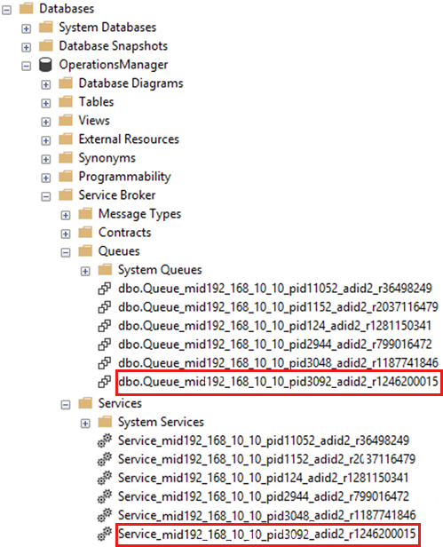 Verify the process ID of the OMSDK service that's running on that management server.