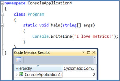 Cyclomatic complexity example 2