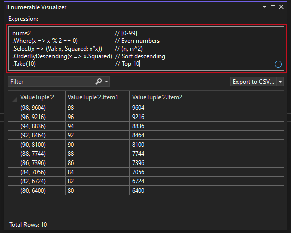 Editable Expression Textbox Example