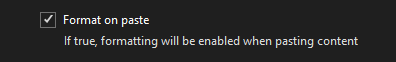 Disable Format on Paste for Razor