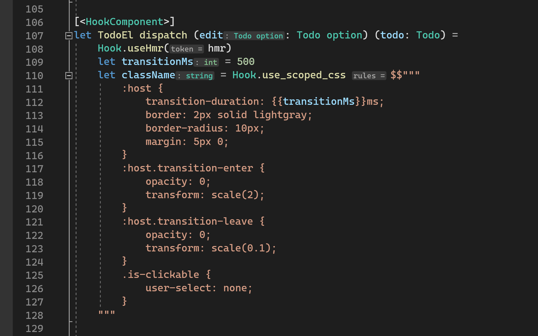 string interpolation support