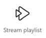 Illustration of the Stream play list card icon.