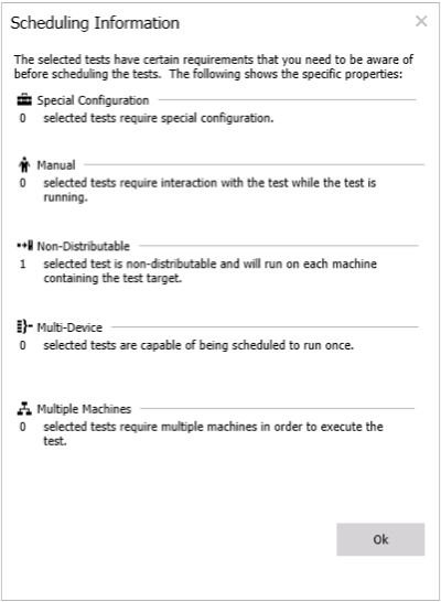 test type details dialog box