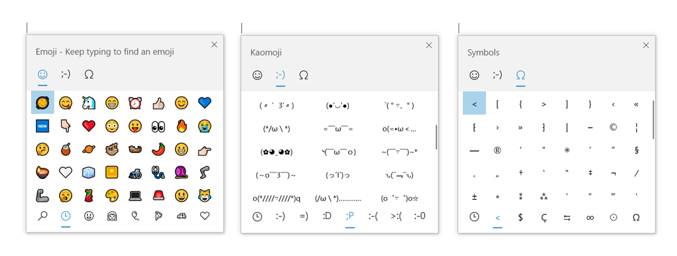 Symbols and Kaomoji are now just a hotkey away!