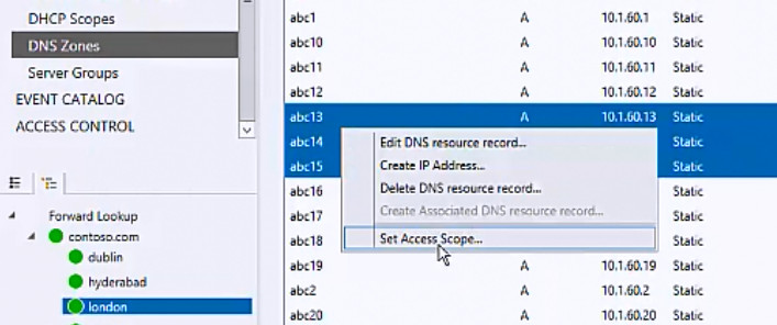 Set Access Scope