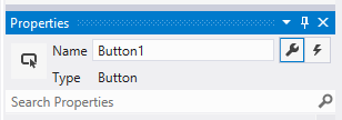Name property in the Visual Studio designer