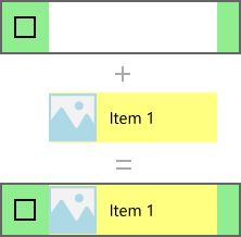 List view control and data templates