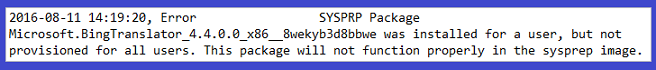Microsoft Bing Translator package error.