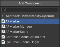 Adding the ARMarker Component