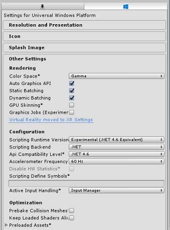 Screenshot that shows where to check the API compatibility level.