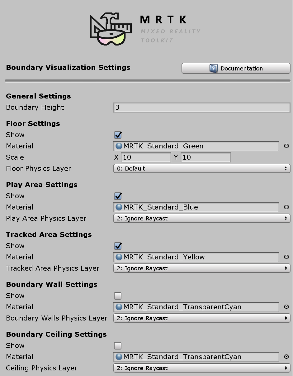 Boundary Visualization Options