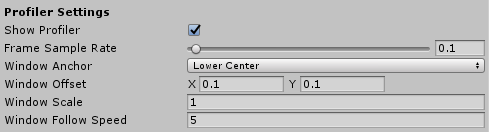 Diagnostics Profiler Settings