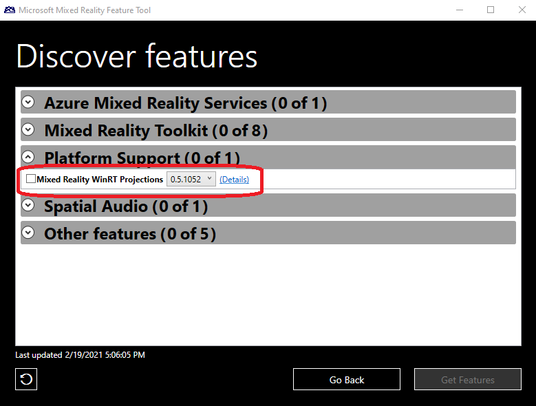 Select DotNetWinRT package