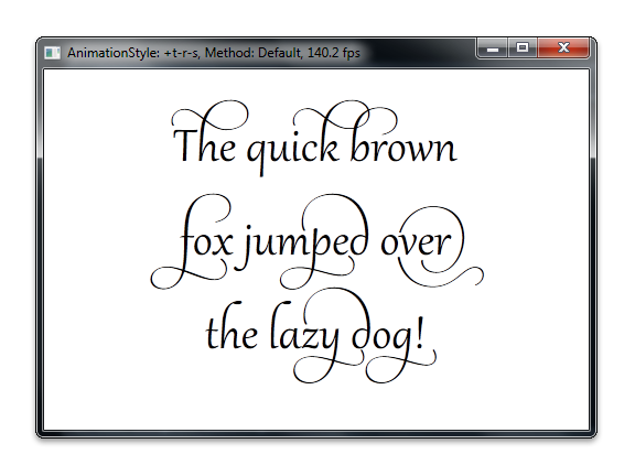 screen shot of text to animate