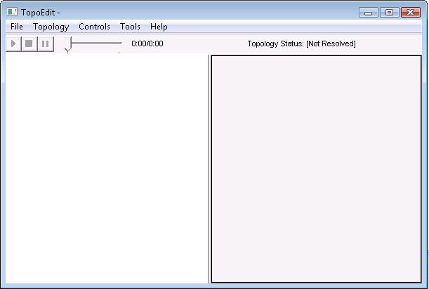 screen shot showing the topoedit main window