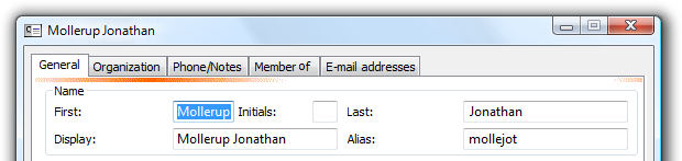 screen shot of thin progress bar in outlook window 