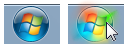 screen shot of how hover makes windows logo glow 