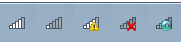screen shot of wireless status icons 