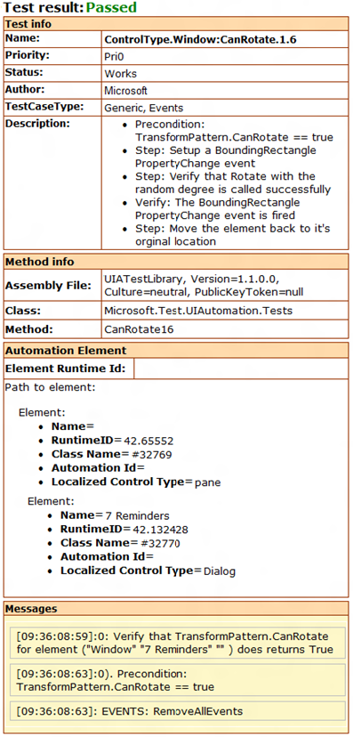 test case detail