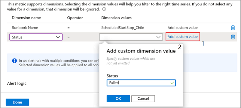 Especificación del valor de dimensión personalizado