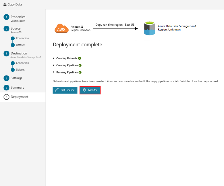 Página Deployment (Implementación)