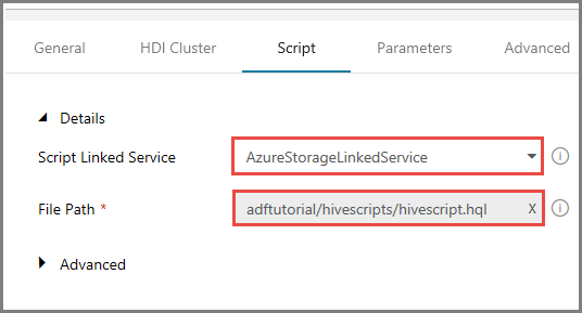 Configuración del script