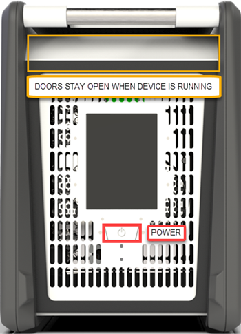 Botón de encendido del dispositivo Data Box